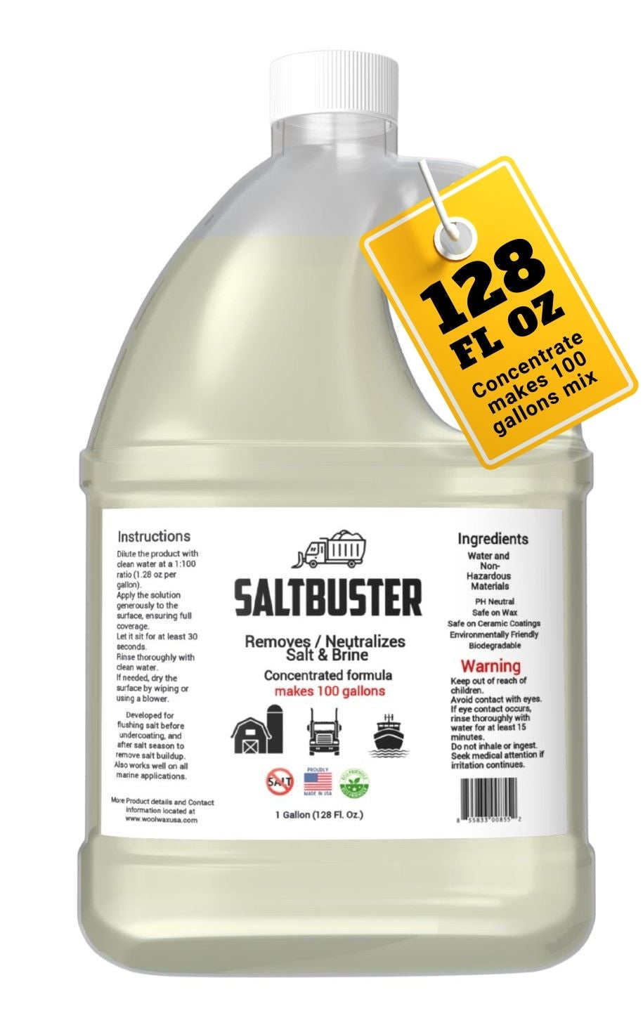 Woolwax SaltBuster - 1 gallon jug