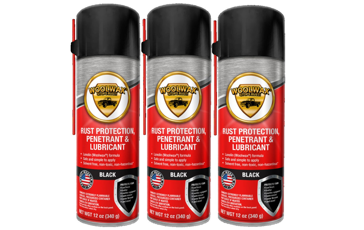 WOOLWAX Black Aerosol - 3-PACK