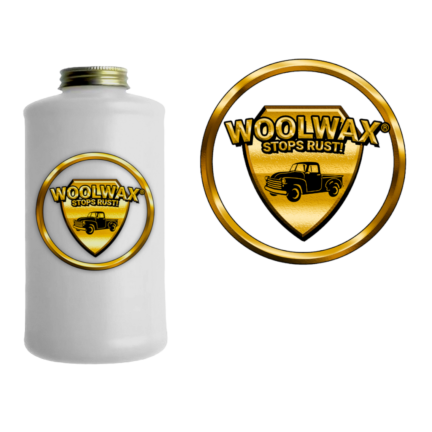 Woolwax Quart Bottle W/ Cap for Sprayer