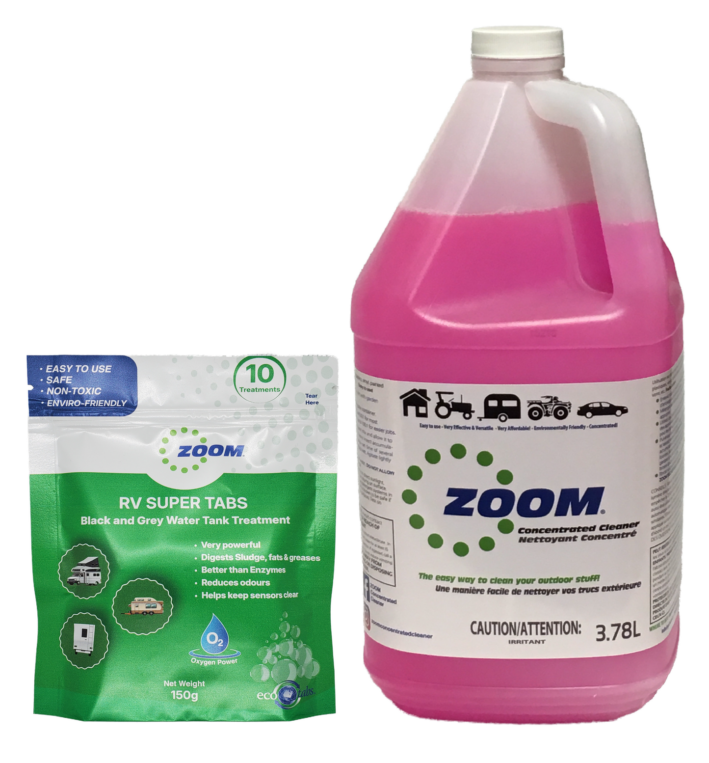 ZOOM Cleaner and RV Super-Tabs Combo