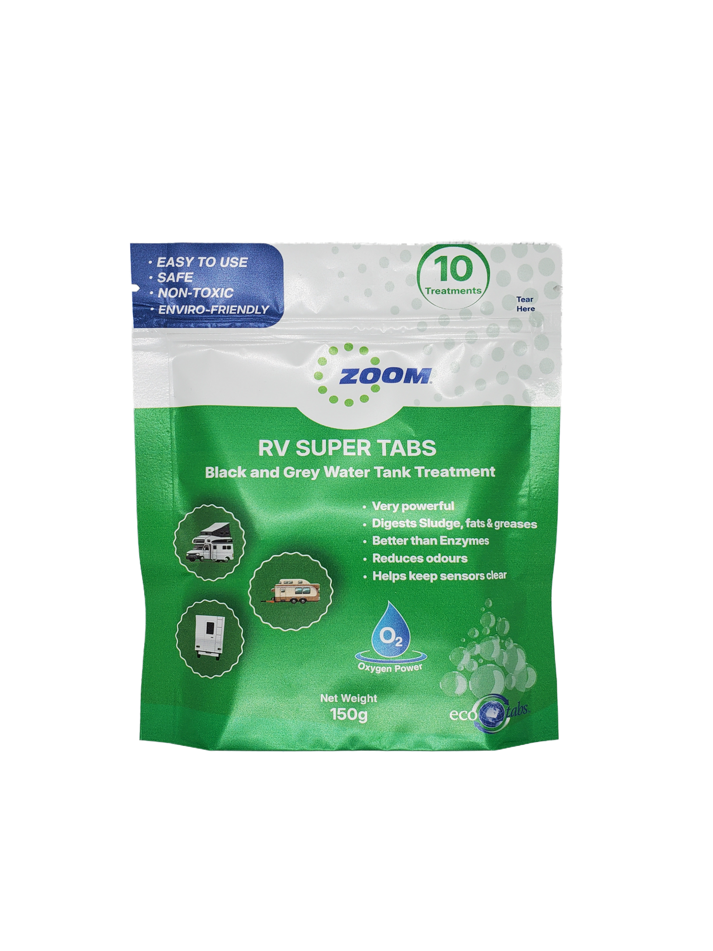 ZOOM RV Super Tabs - RV Holding Tank Treatment