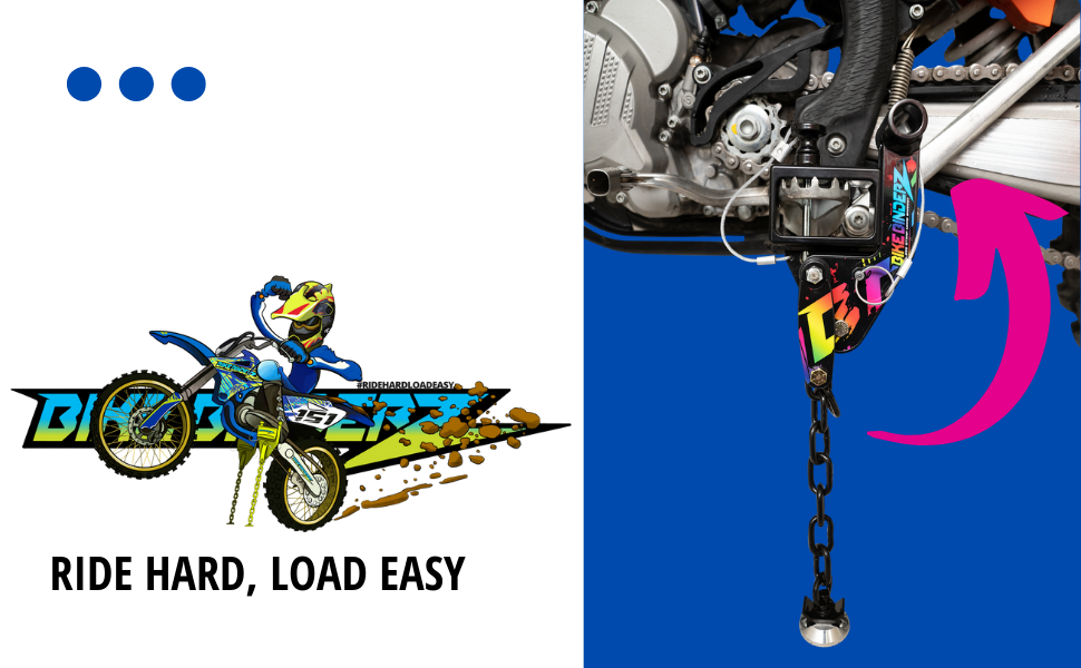 Bike Binderz E Track Dirt Bike Kit Raw Aluminum