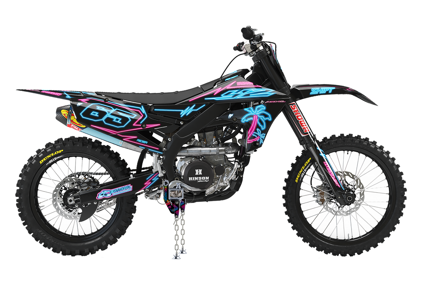 Bike Binderz L Track Dirt Bike Kit Raw Aluminum
