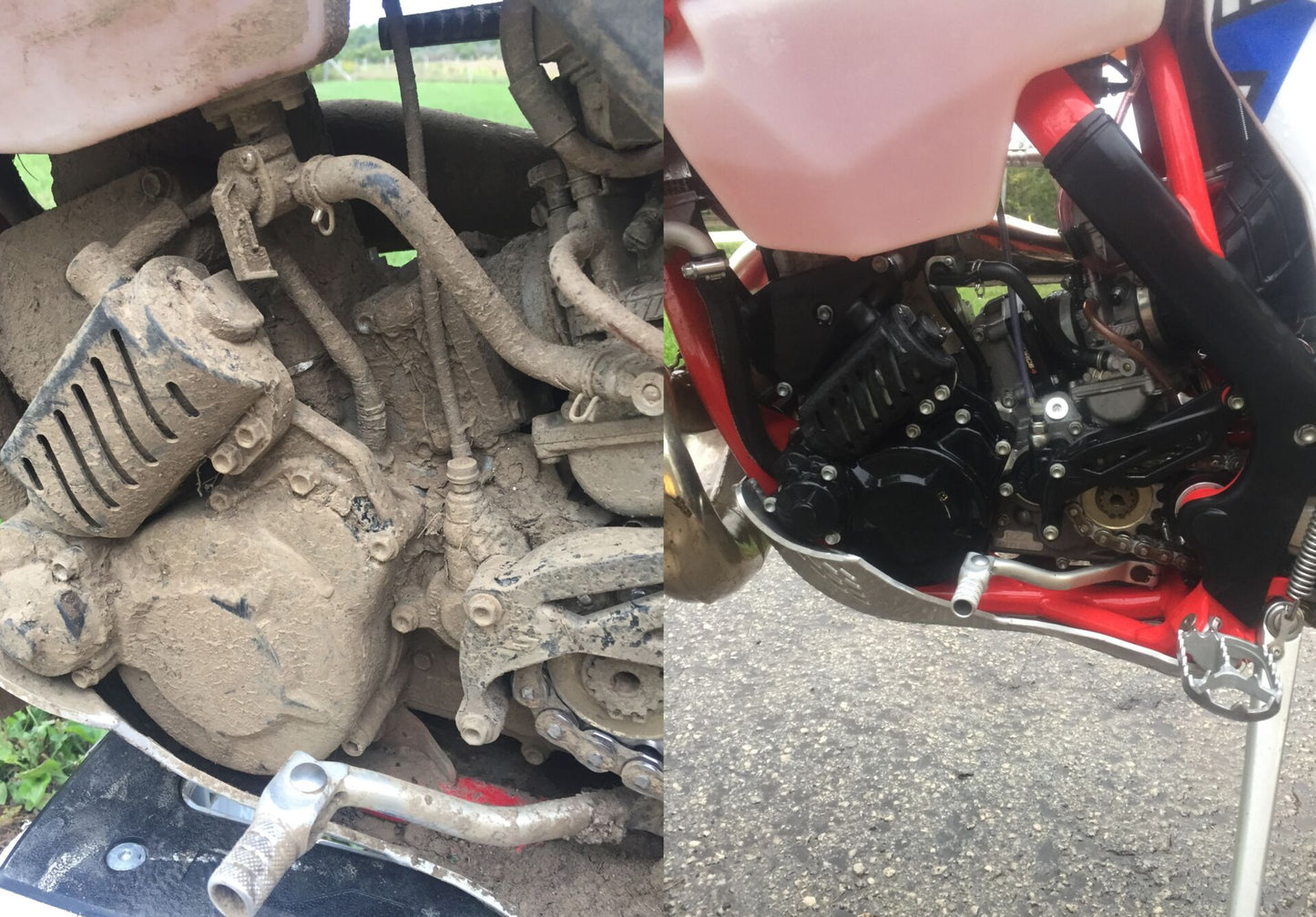 Dirtbike before and after