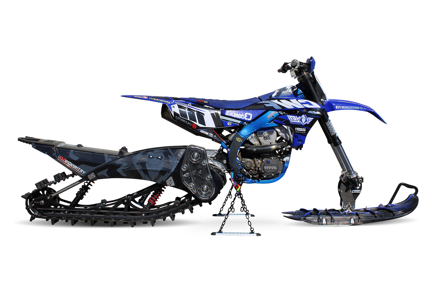 Bike Binderz Snowbike Kit - Raw Aluminum