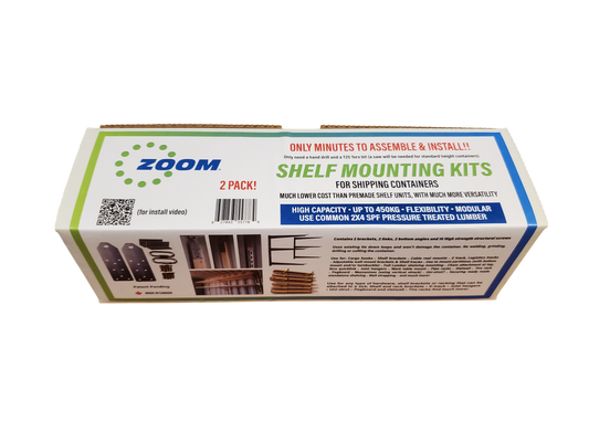 Shipping Container Shelving DIY kit - 2 pack