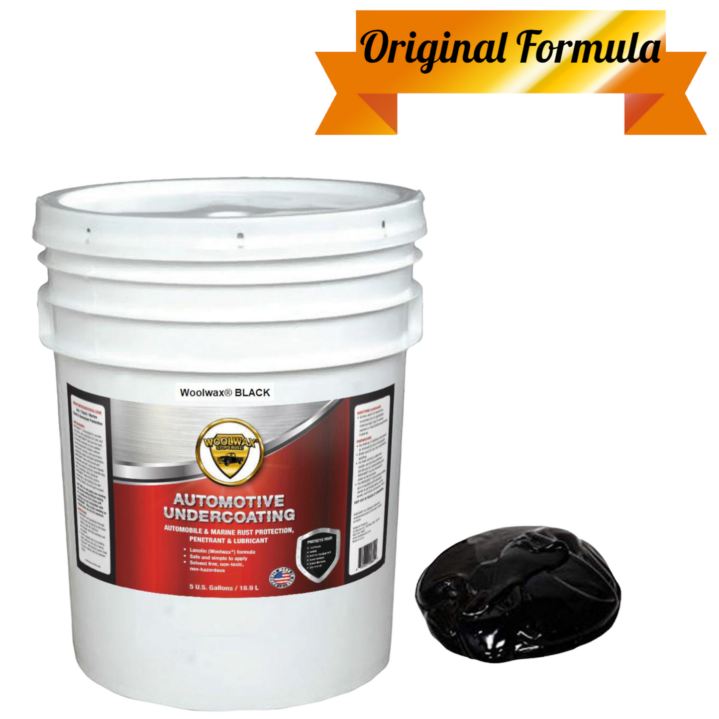 Woolwax™ BLACK undercoating 5 gallon pail