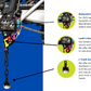 Bike Binderz L Track Dirt Bike Kit Raw Aluminum