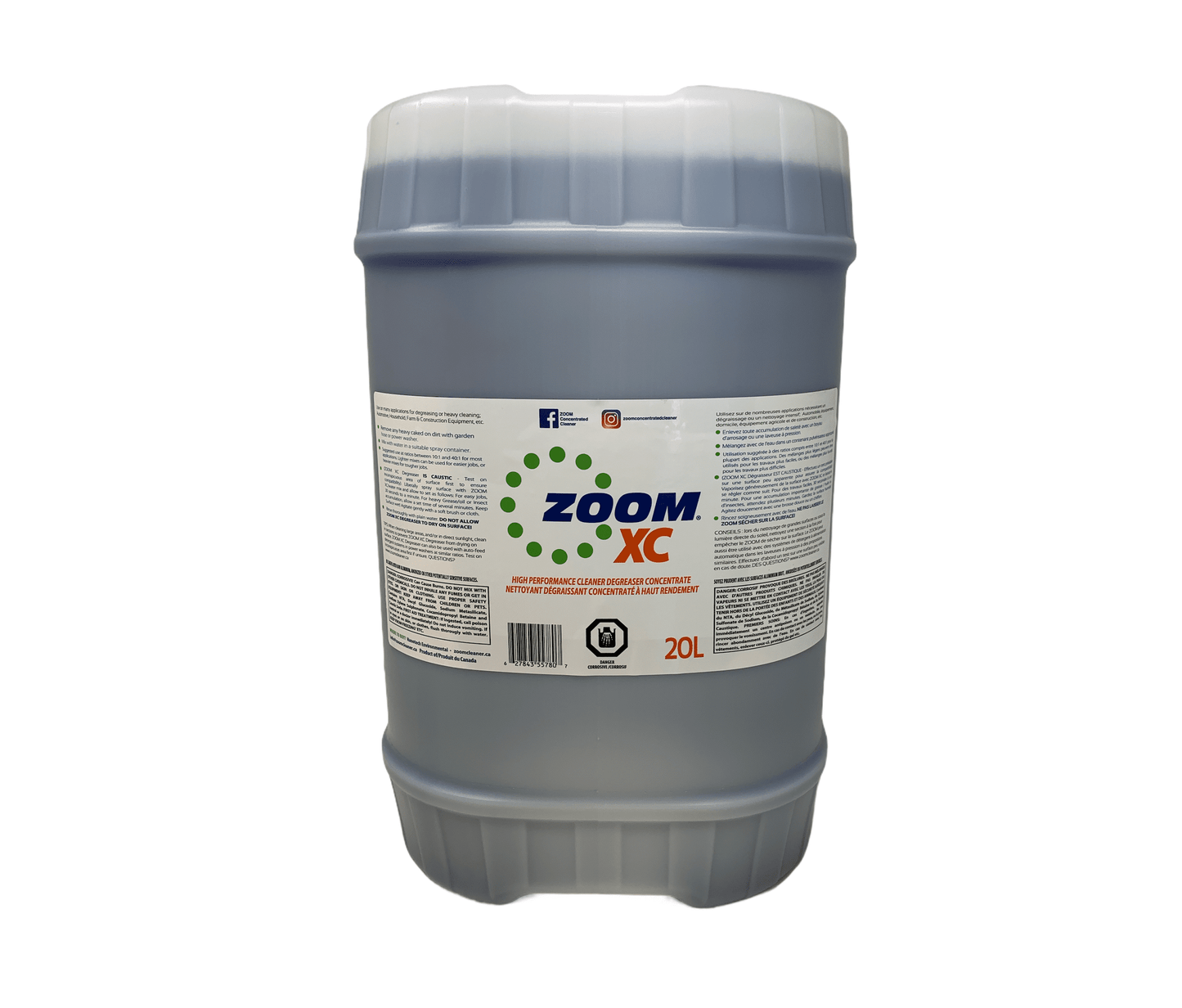 ZOOM XC Cleaner/Degreaser Concentrate 20L Cube