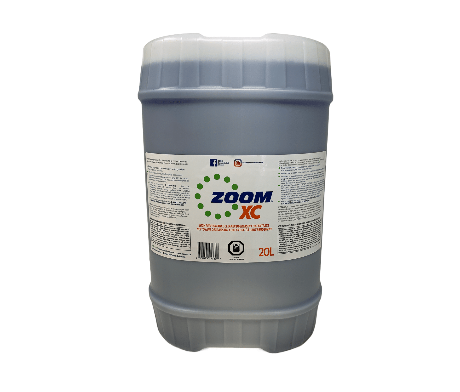 ZOOM XC Cleaner/Degreaser Concentrate 20L Cube – Nanotech
